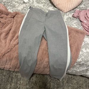 Zara grey and white striped pants
